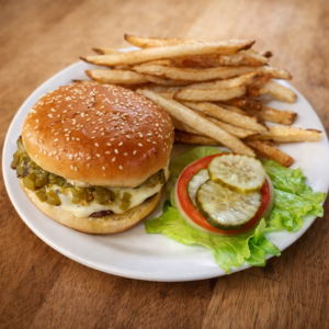 Green Chili Burger